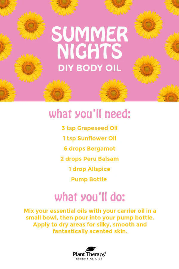 Summer Nights Body Oil DIY