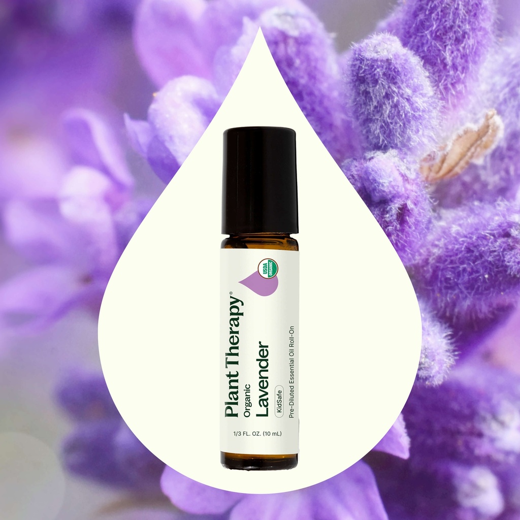 Organic Lavender Essential Oil Pre-Diluted Roll-On - 10ml - 1