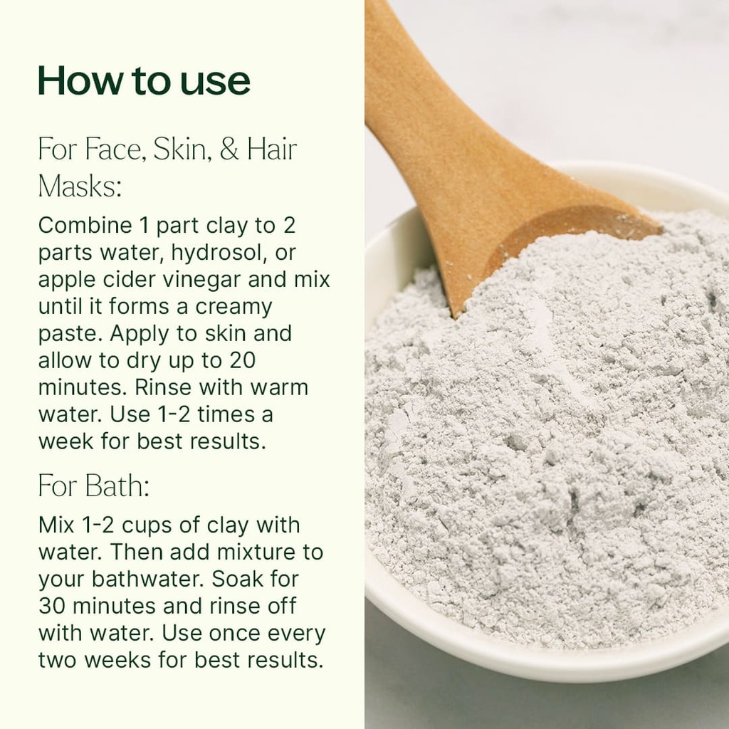 Calcium Bentonite Clay - 16oz - 2