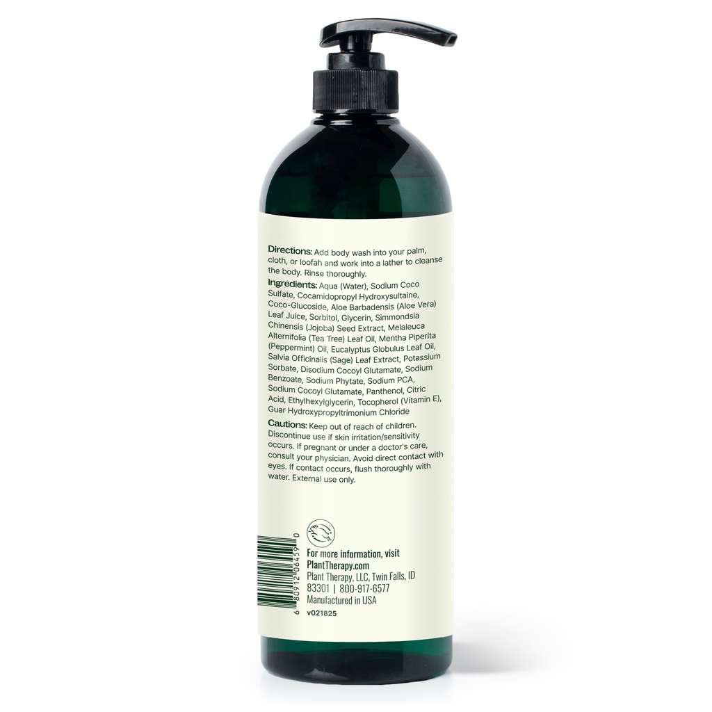 Tea Tree & Peppermint Body Wash - 16oz - 11