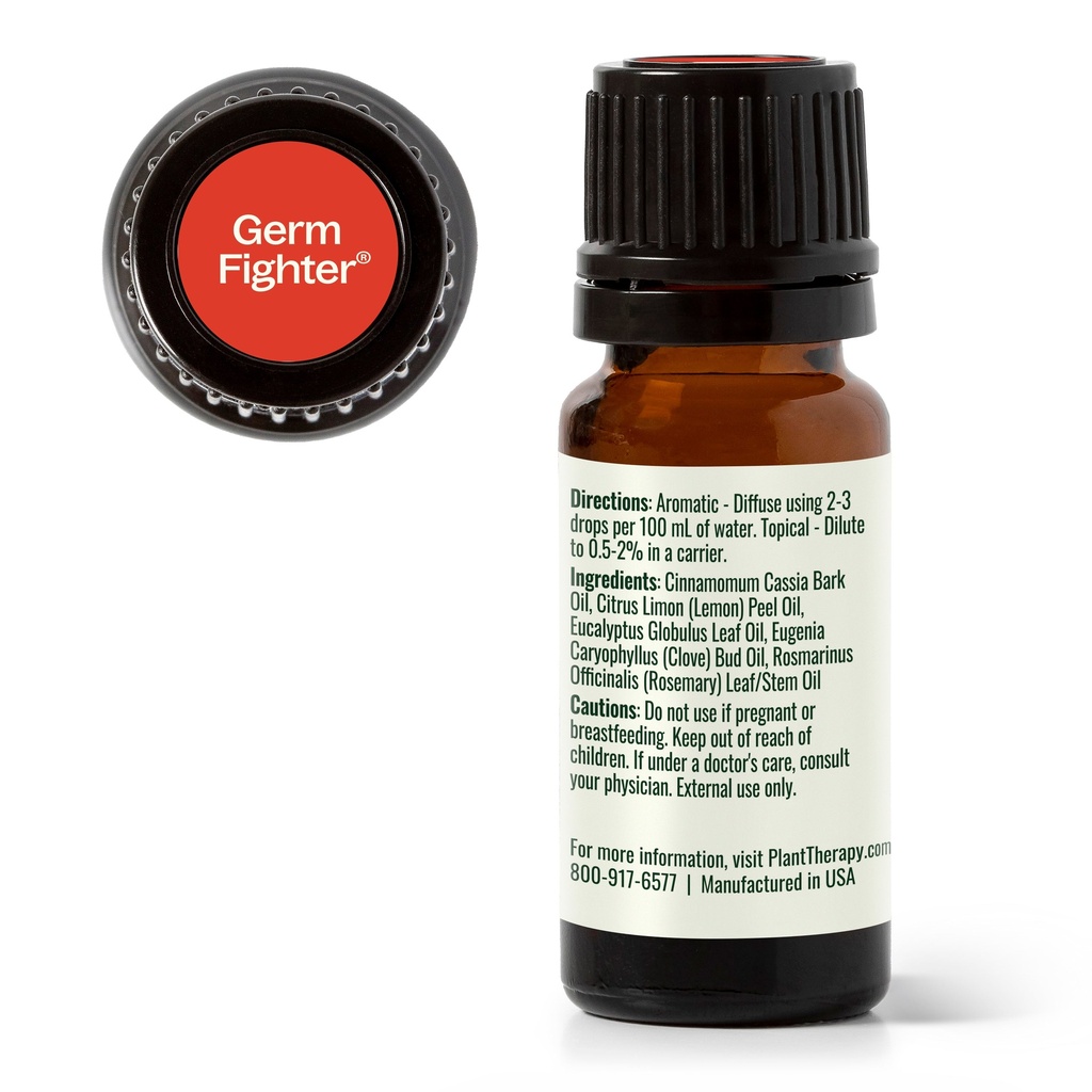 Organic Germ Fighter®️ Essential Oil Blend Pre-Diluted Roll-On - 10ml - 9