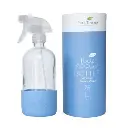 Glass Spray Bottle with Blue Sleeve