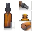 Amber Glass Spray Bottle - 30ml