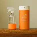 Glass Spray Bottle with Orange Sleeve
