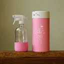 Glass Spray Bottle with Pink Sleeve